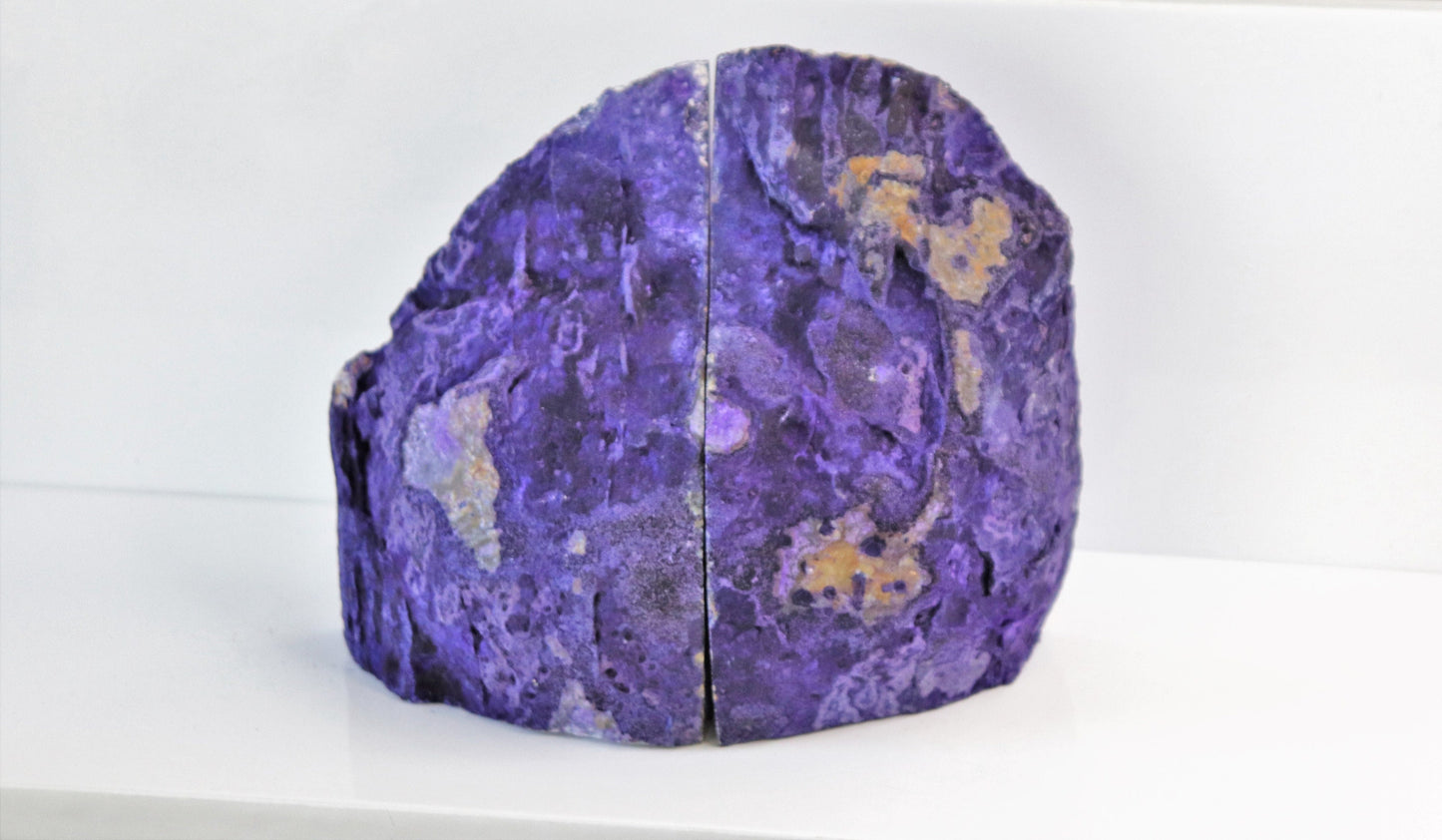 purple crystal bookends for sale