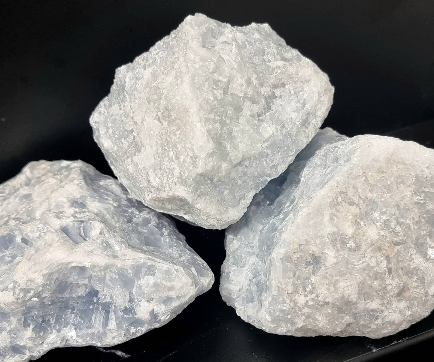 rough blue calcite crystal