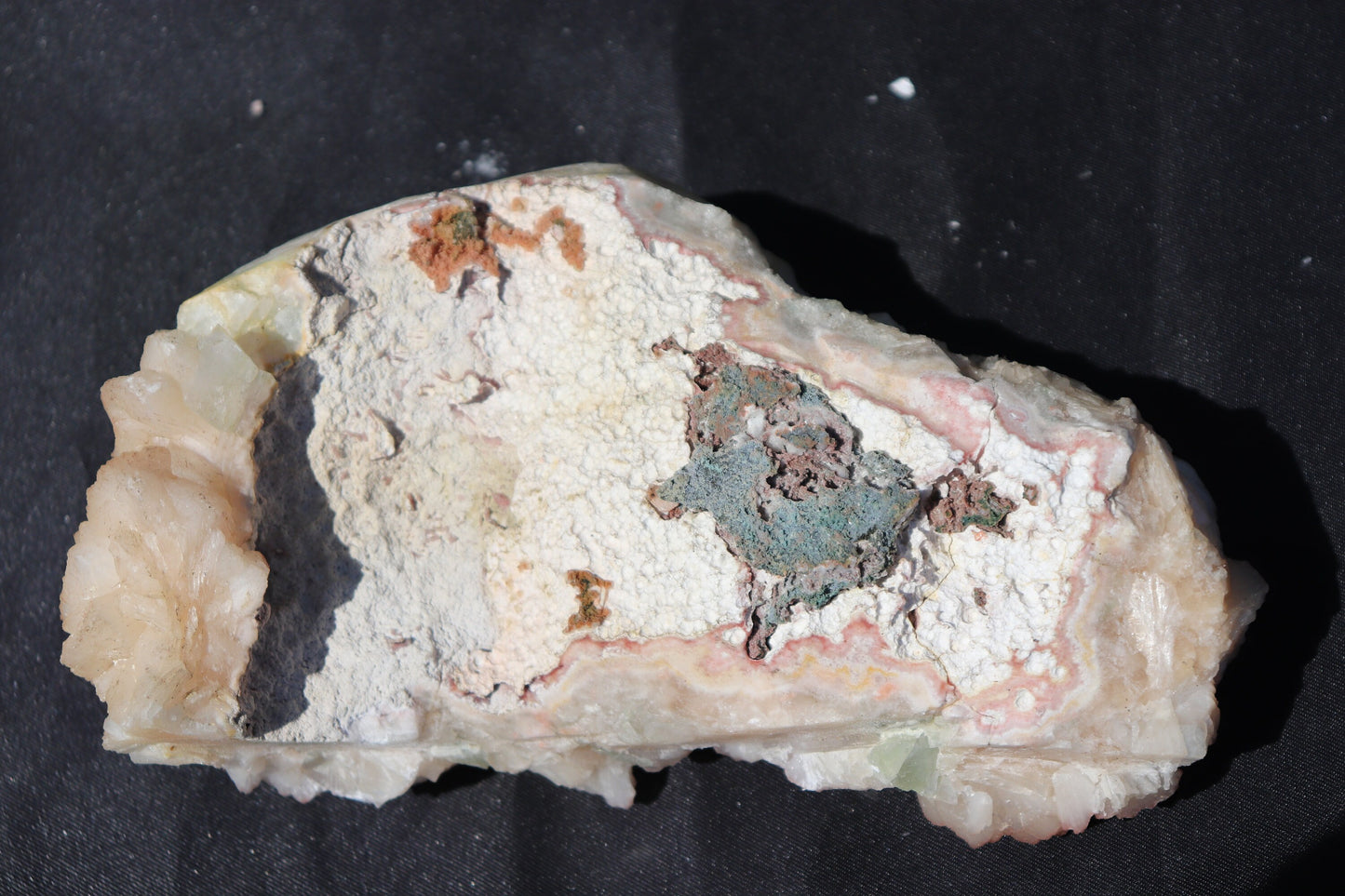 26) Large Apophyllite & Stilbite Zeolite Crystal - India 1.9KG