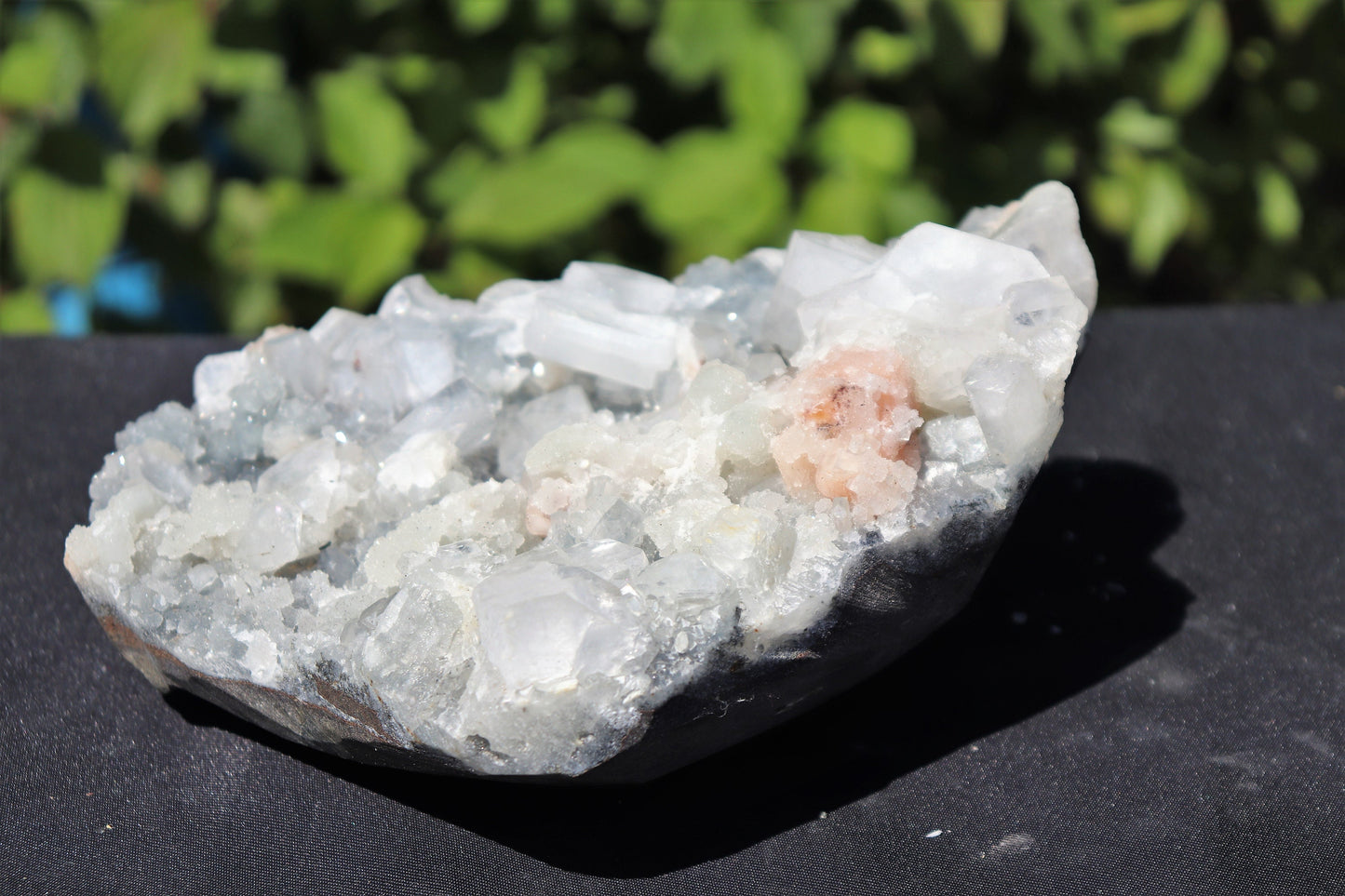 24) Large Apophyllite & Stilbite Zeolite Crystal - India 2.43KG