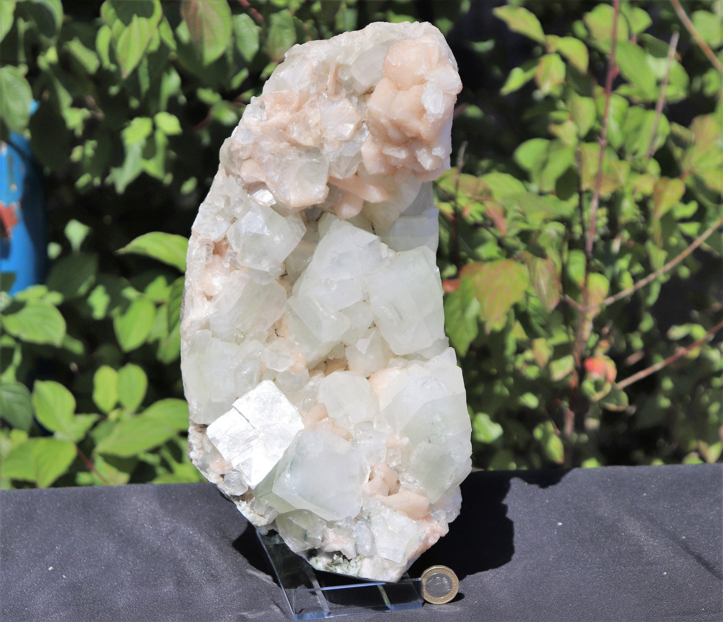 5) Extra Large Apophyllite & Stilbite Zeolite Crystal - India 5.44KG