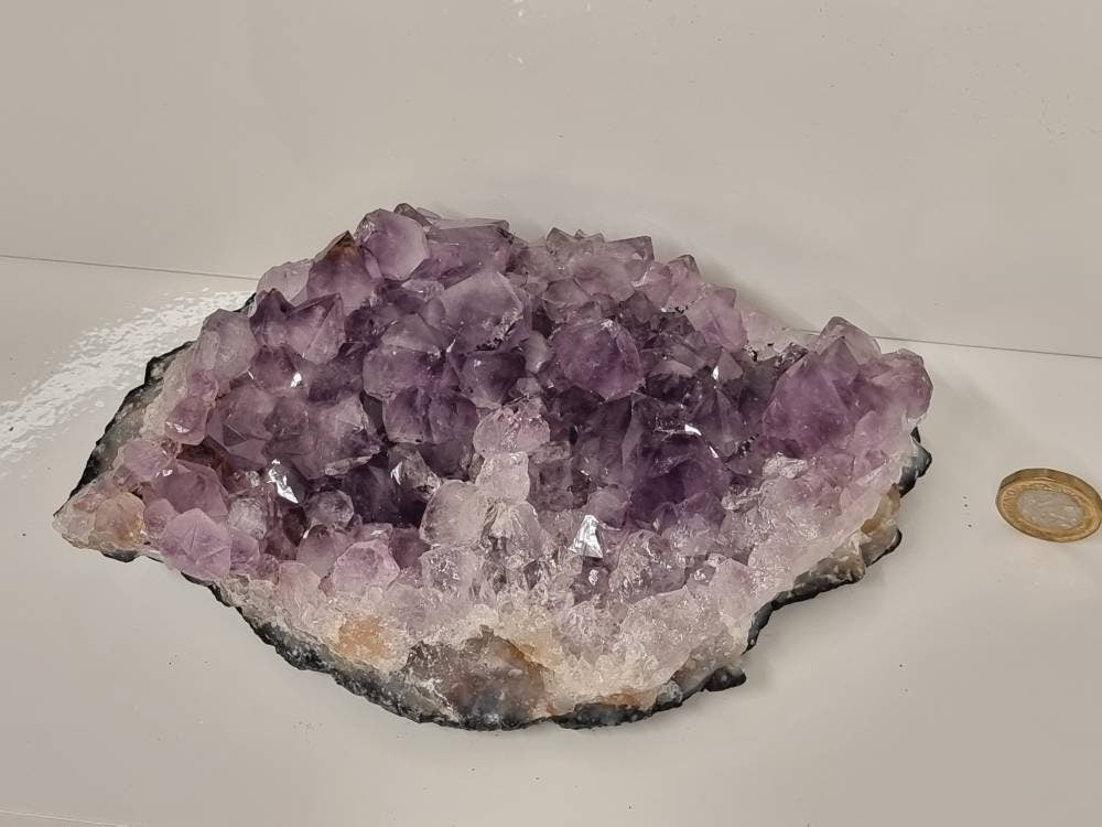 Brazilian Amethyst Crystal Geode Cluster Quartz Crystal Gift