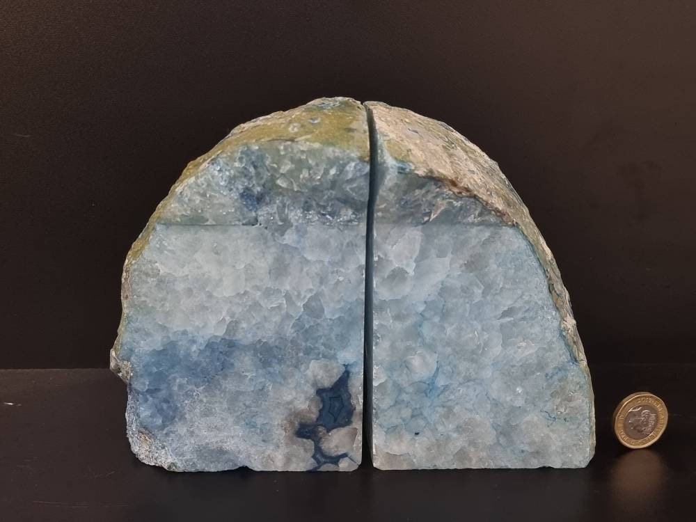 high quality agate bookends