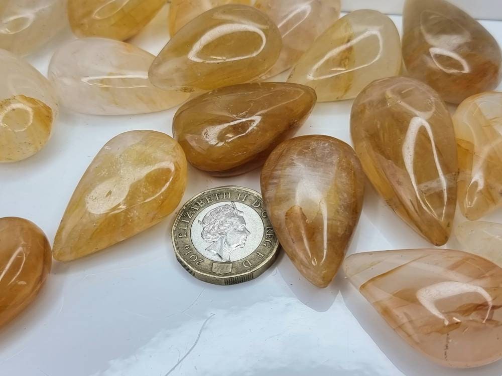 Crystal Cabochon Golden Healer / Fire Quartz