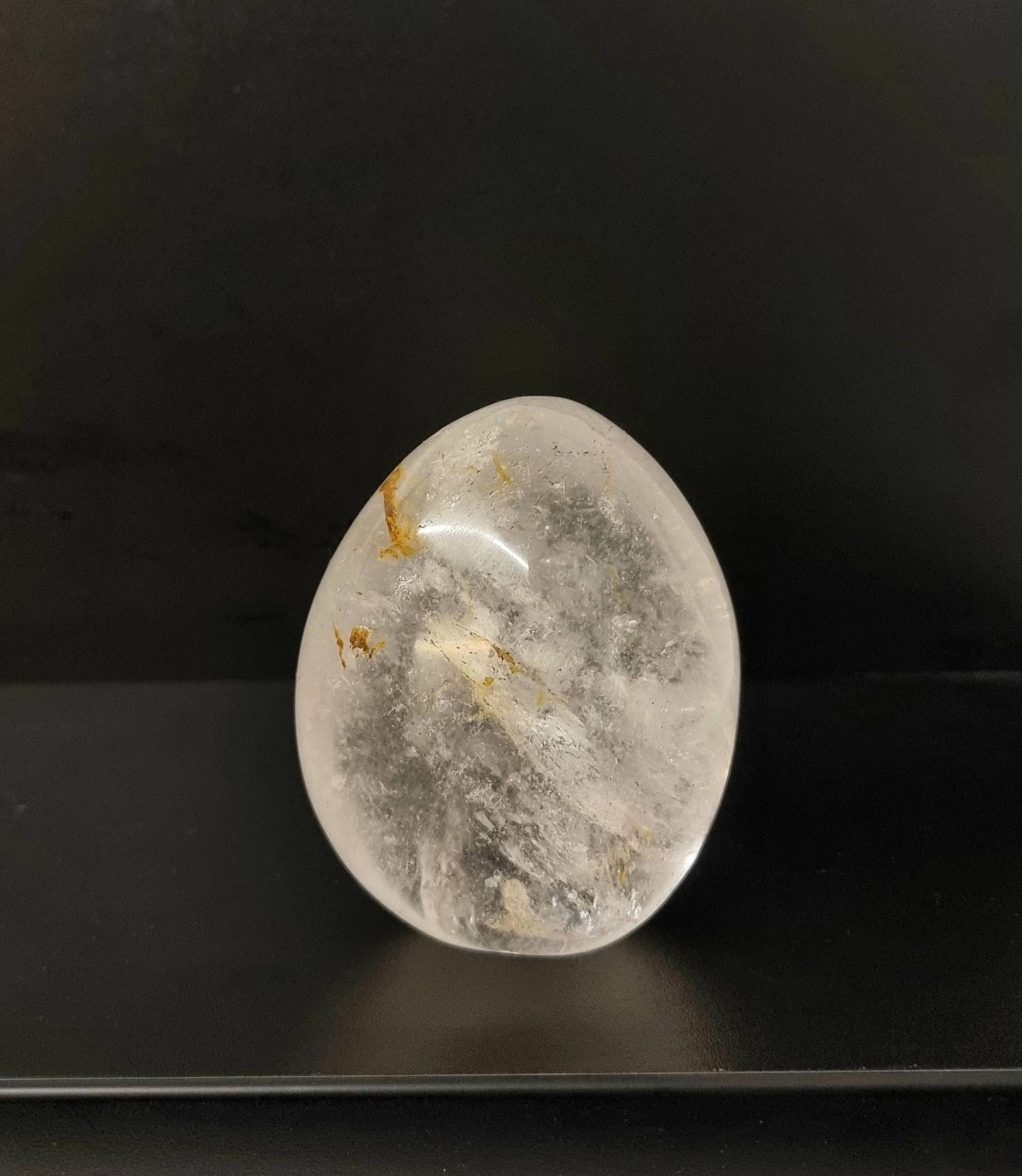 1) Clear Quartz Crystal Polished Freestanding