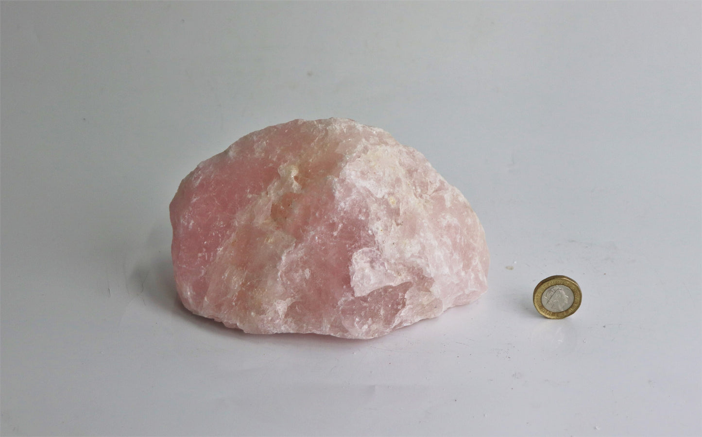 large raw rose quartz pink crystal