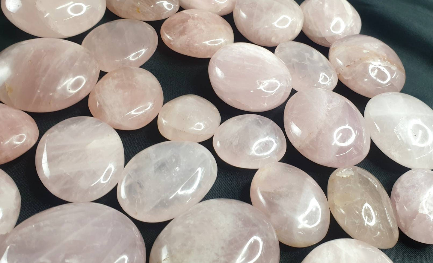 Rose Quartz Crystal Palmstone X1- Madagascar