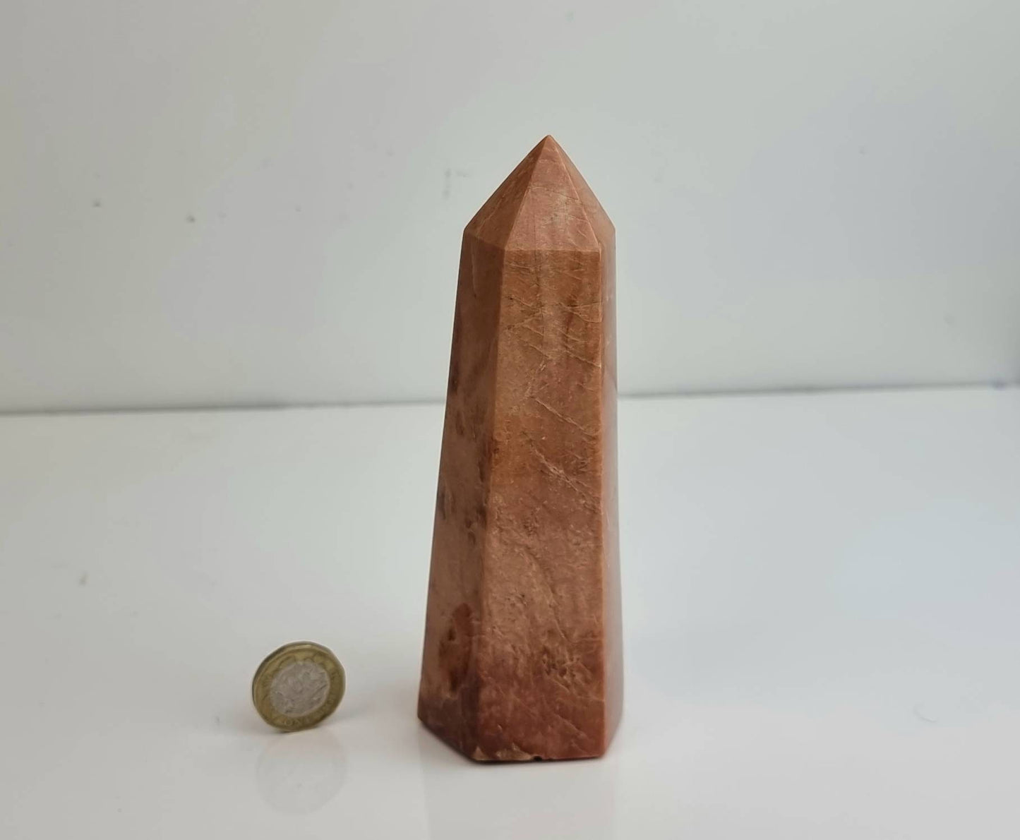 14) Orange Moonstone Crystal Prism