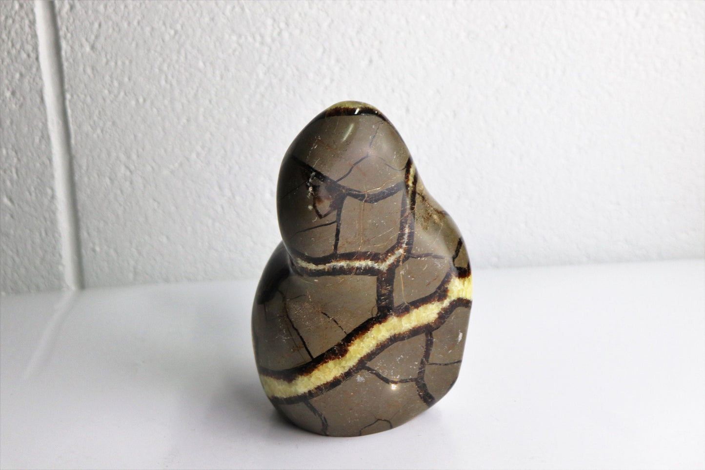 32) Large Septarian Yellow Calcite Crystal