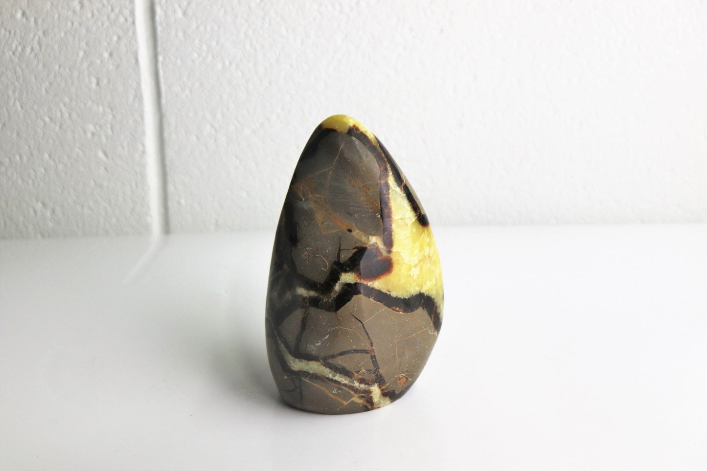 29) Large Septarian Yellow Calcite Crystal