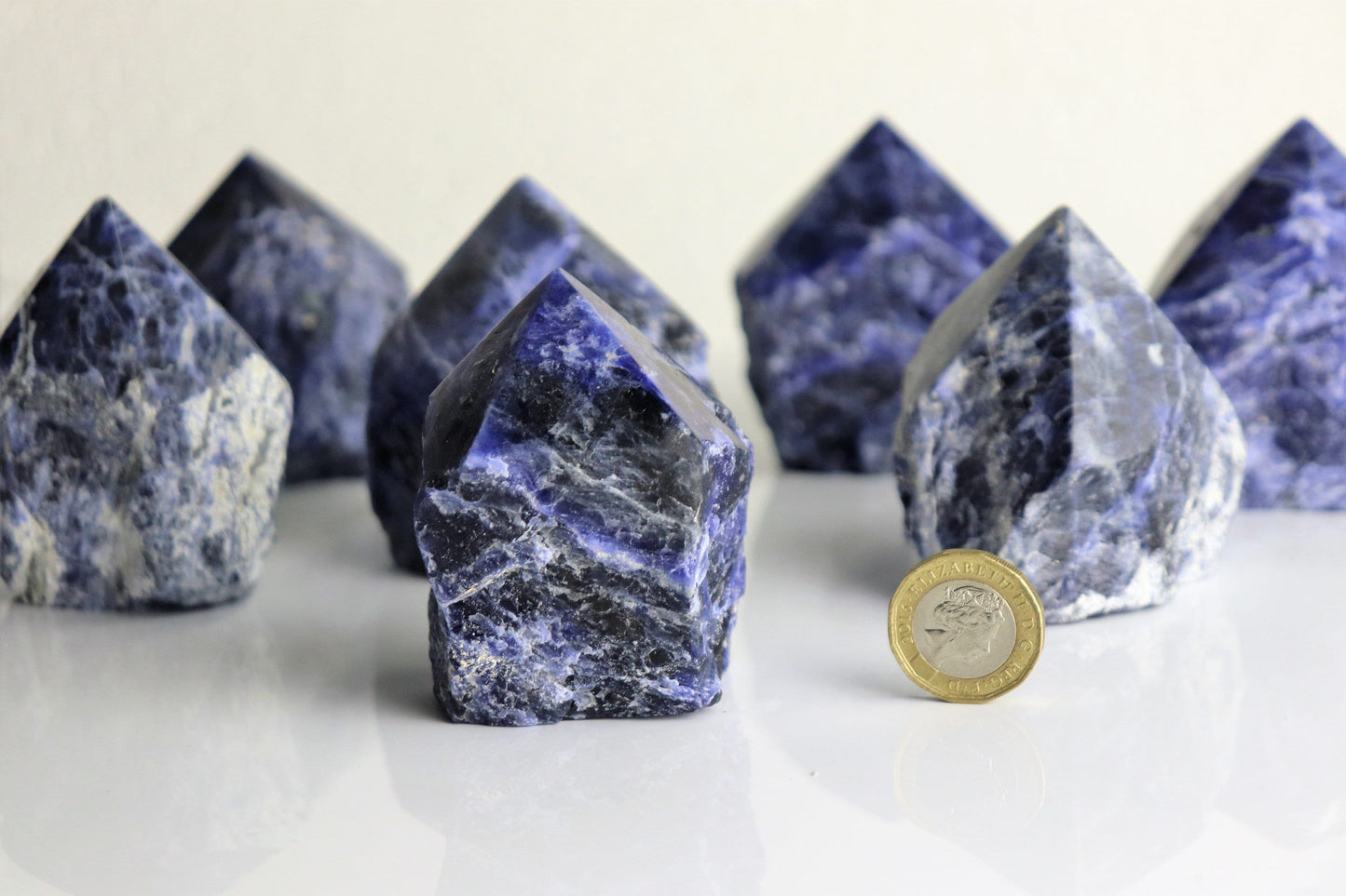 Sodalite Crystal Point Top Polished Brazil
