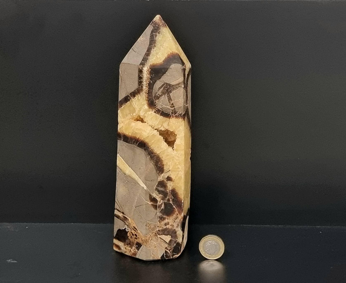 6) Large Septarian Crystal Prism