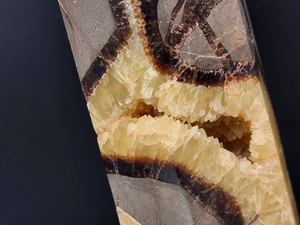 6) Large Septarian Crystal Prism