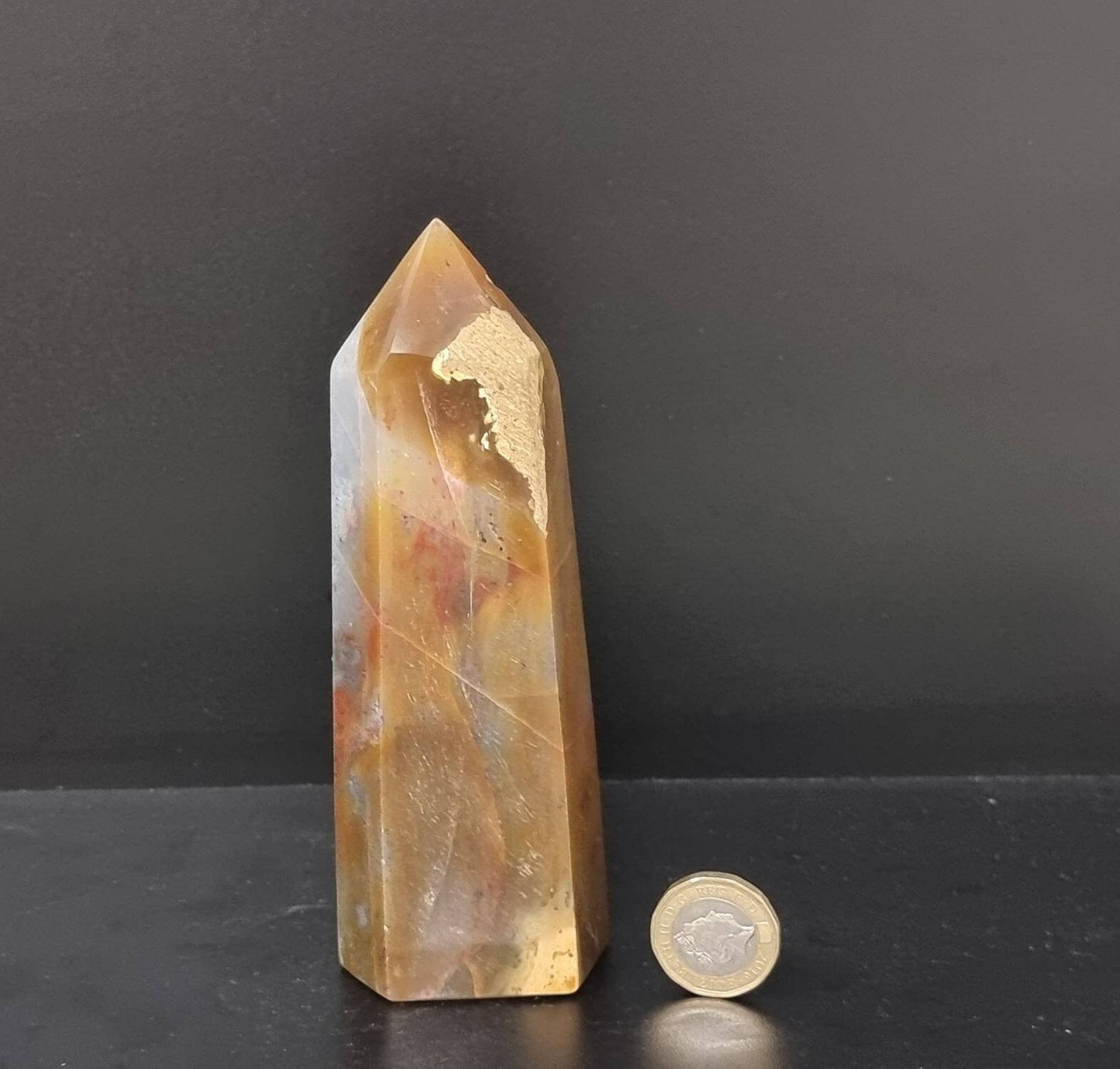 13) Ocean Jasper Crystal Prism