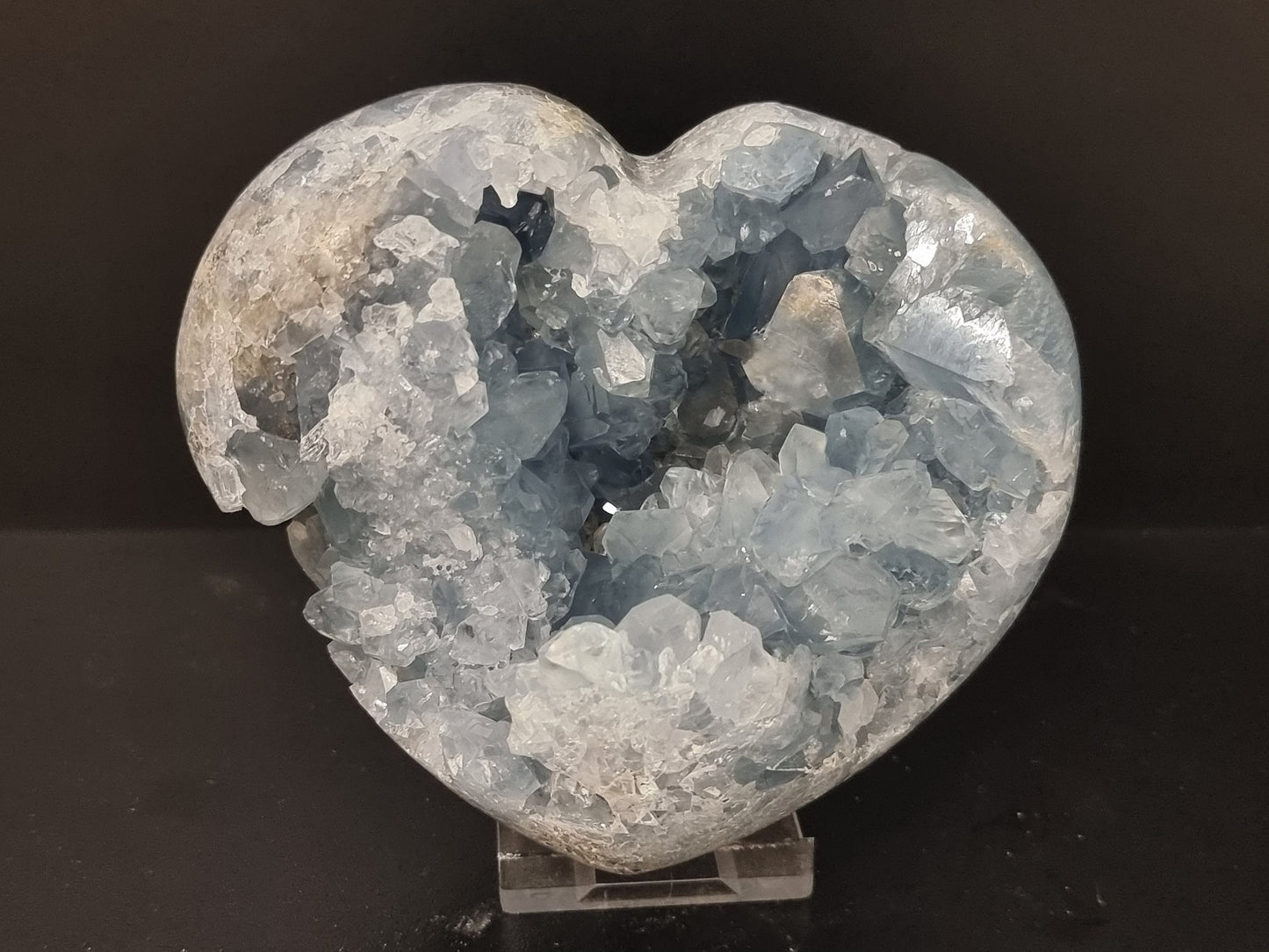 Large Celestite Crystal Heart