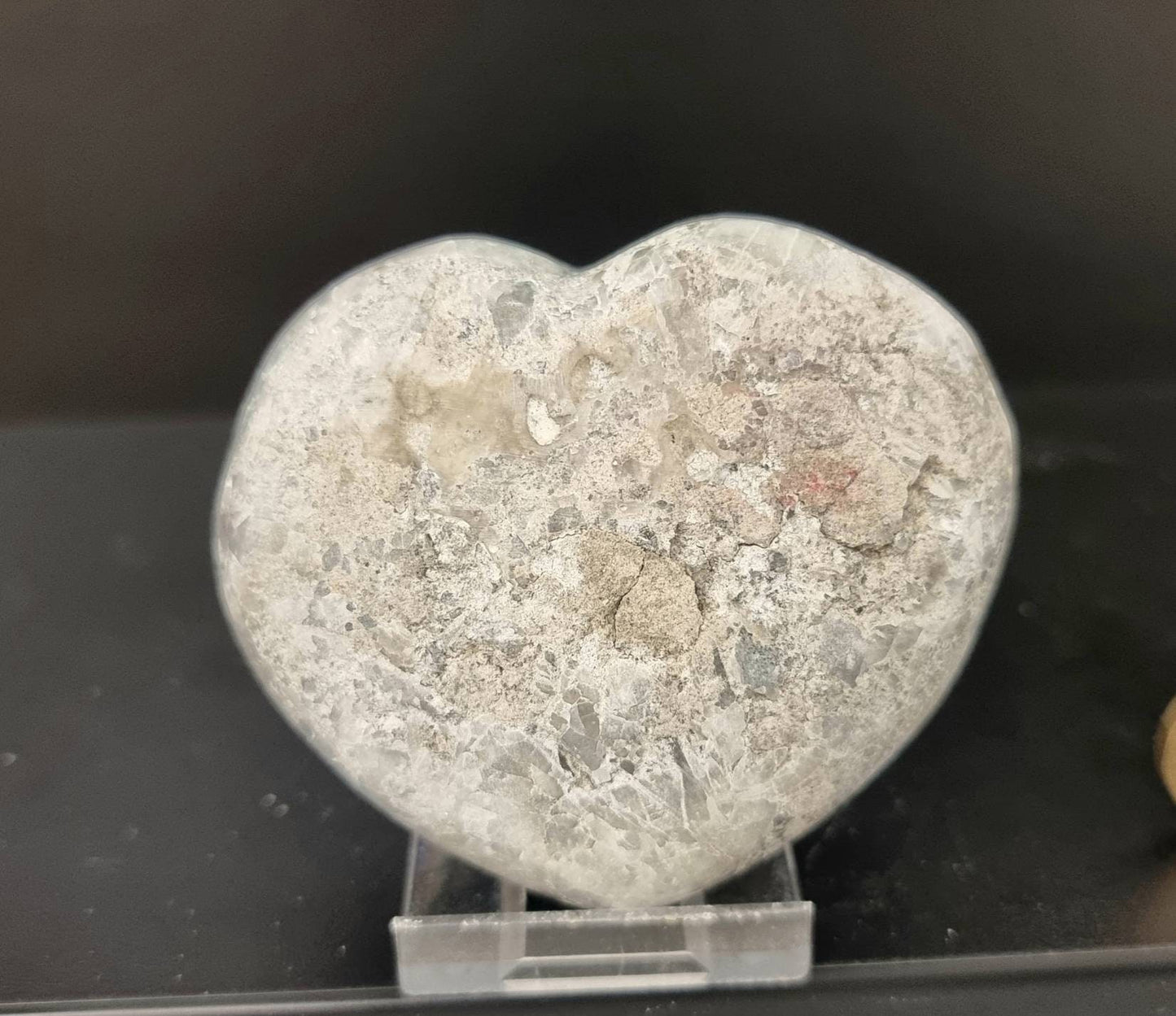 13) Large Celestite Crystal Heart