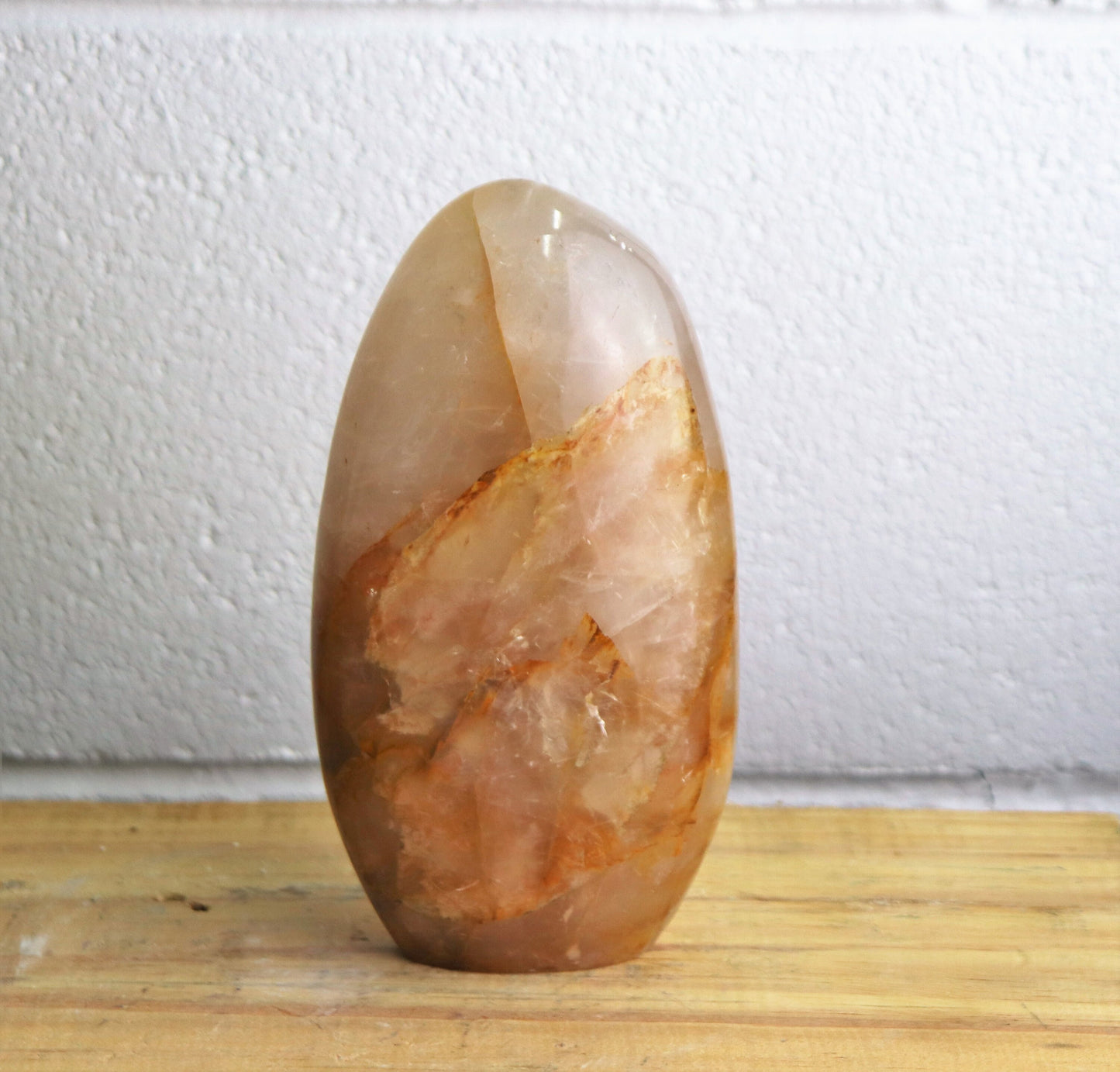 3) Golden Healer Quartz Crystal / Yellow Hematoid Freestanding Freeform