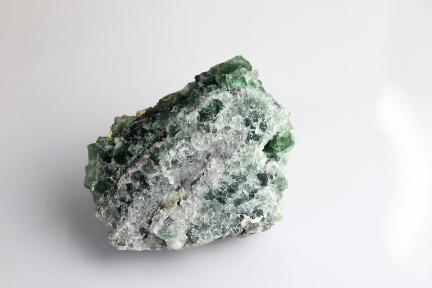 7) Fluorite Crystal + Pyrite Morocco