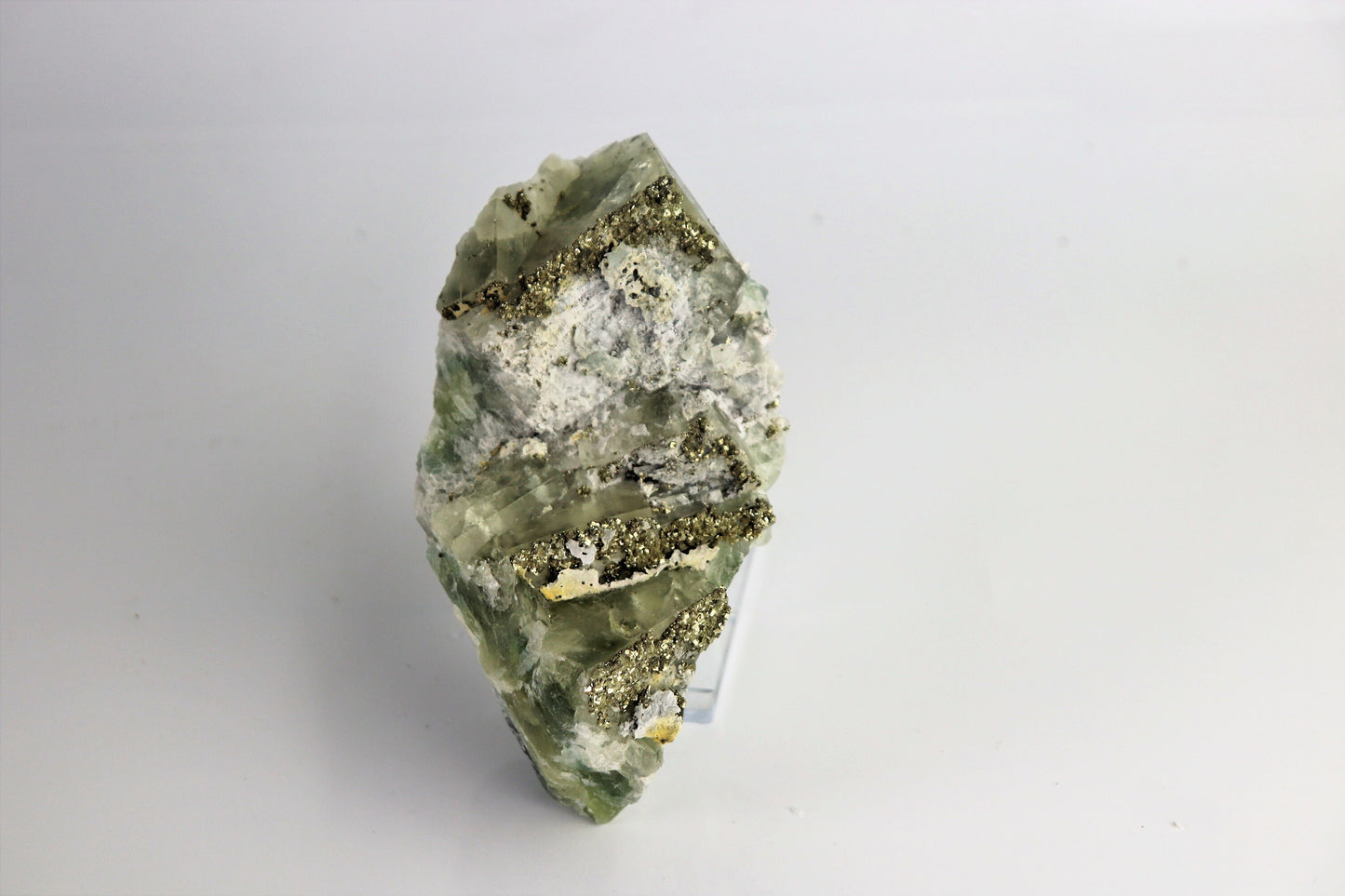 5) Fluorite Crystal + Pyrite Morocco