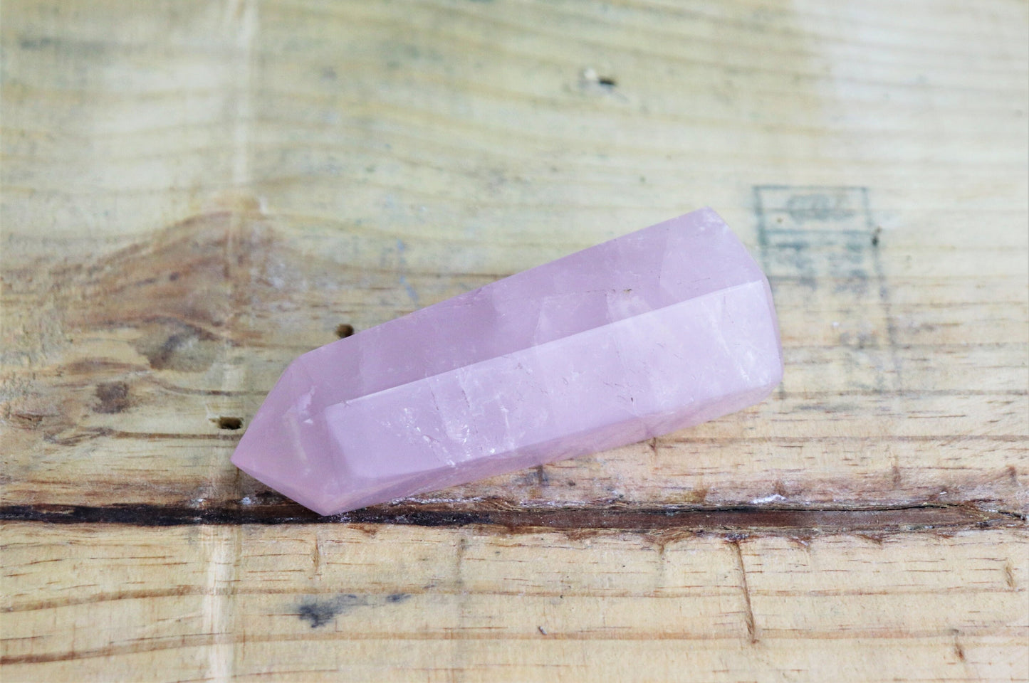 5) Rose Quartz Crystal Prism ~ Great Gift Home Decor