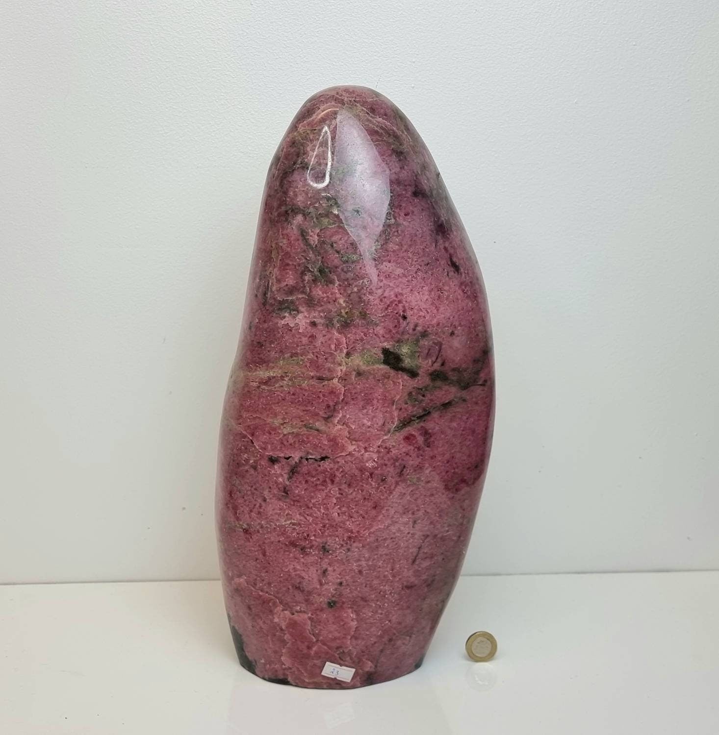 high quality rhodonite Madagascar crystal freestanding