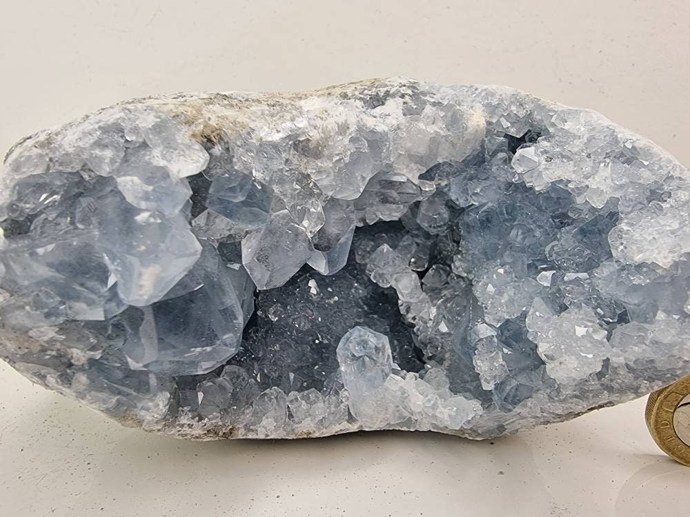 66) Large Celestite Crystal Natural Cluster