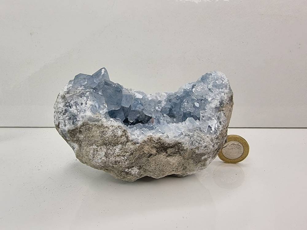 66) Large Celestite Crystal Natural Cluster