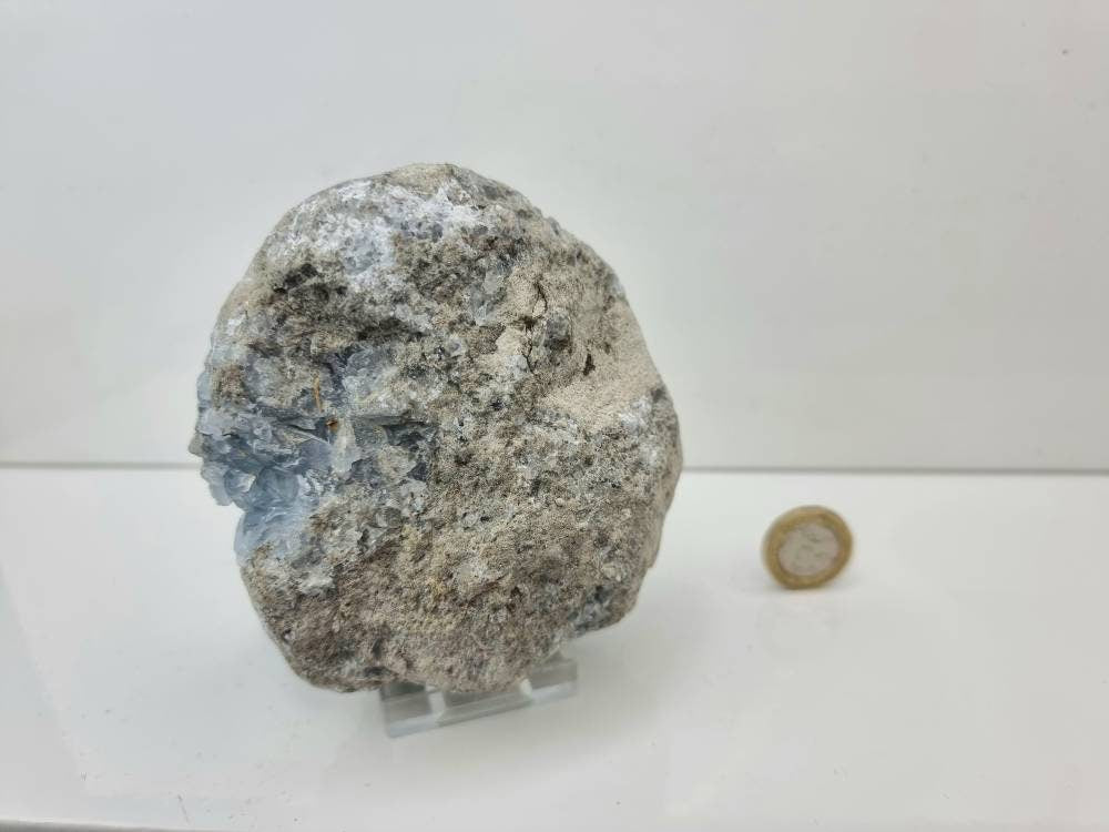 14) Large Celestite Crystal Natural Cluster