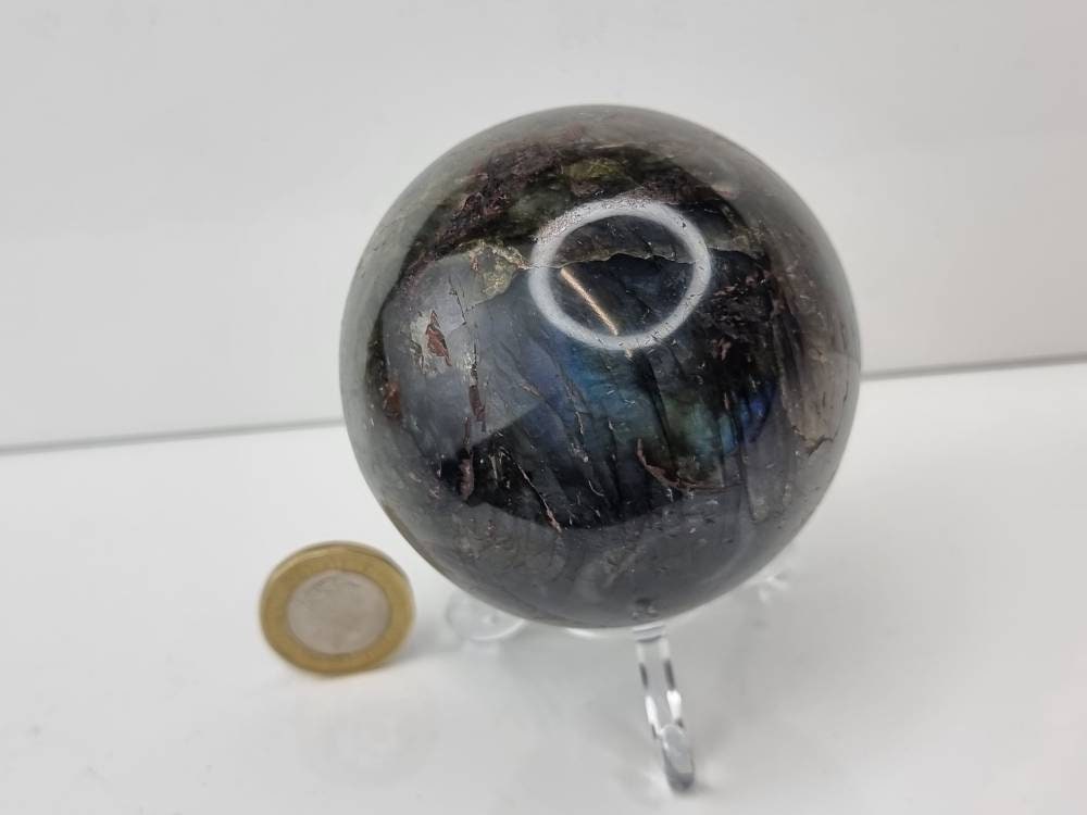 7) Labradorite Crystal Sphere