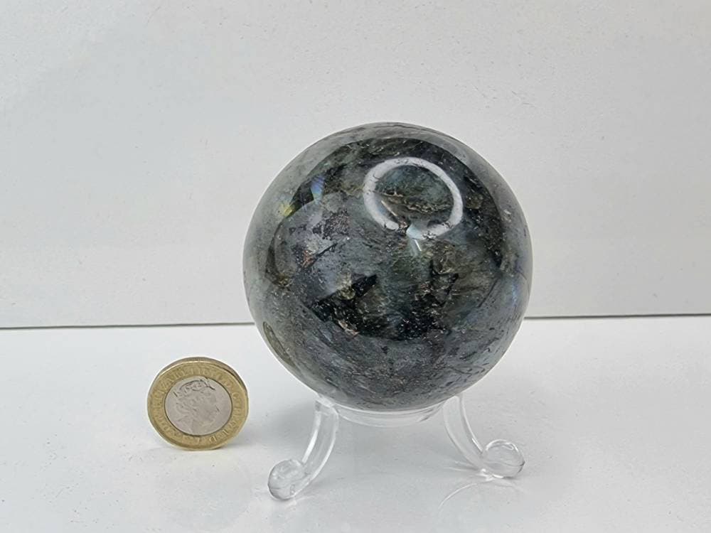 2) Labradorite Crystal Sphere