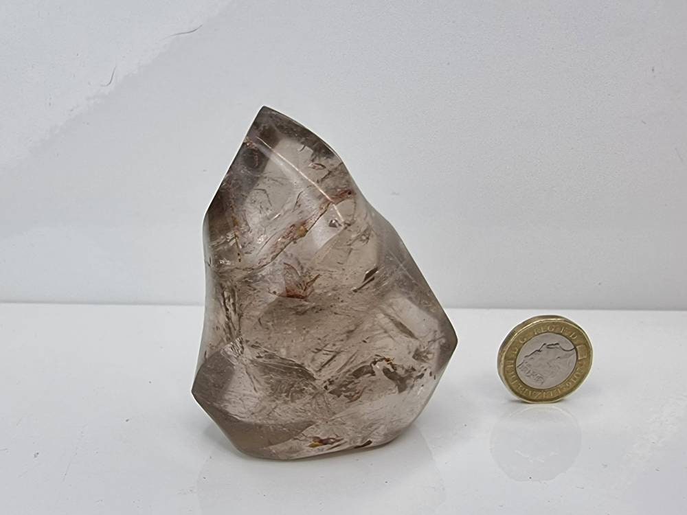 24) Smoky Quartz Crystal Flame