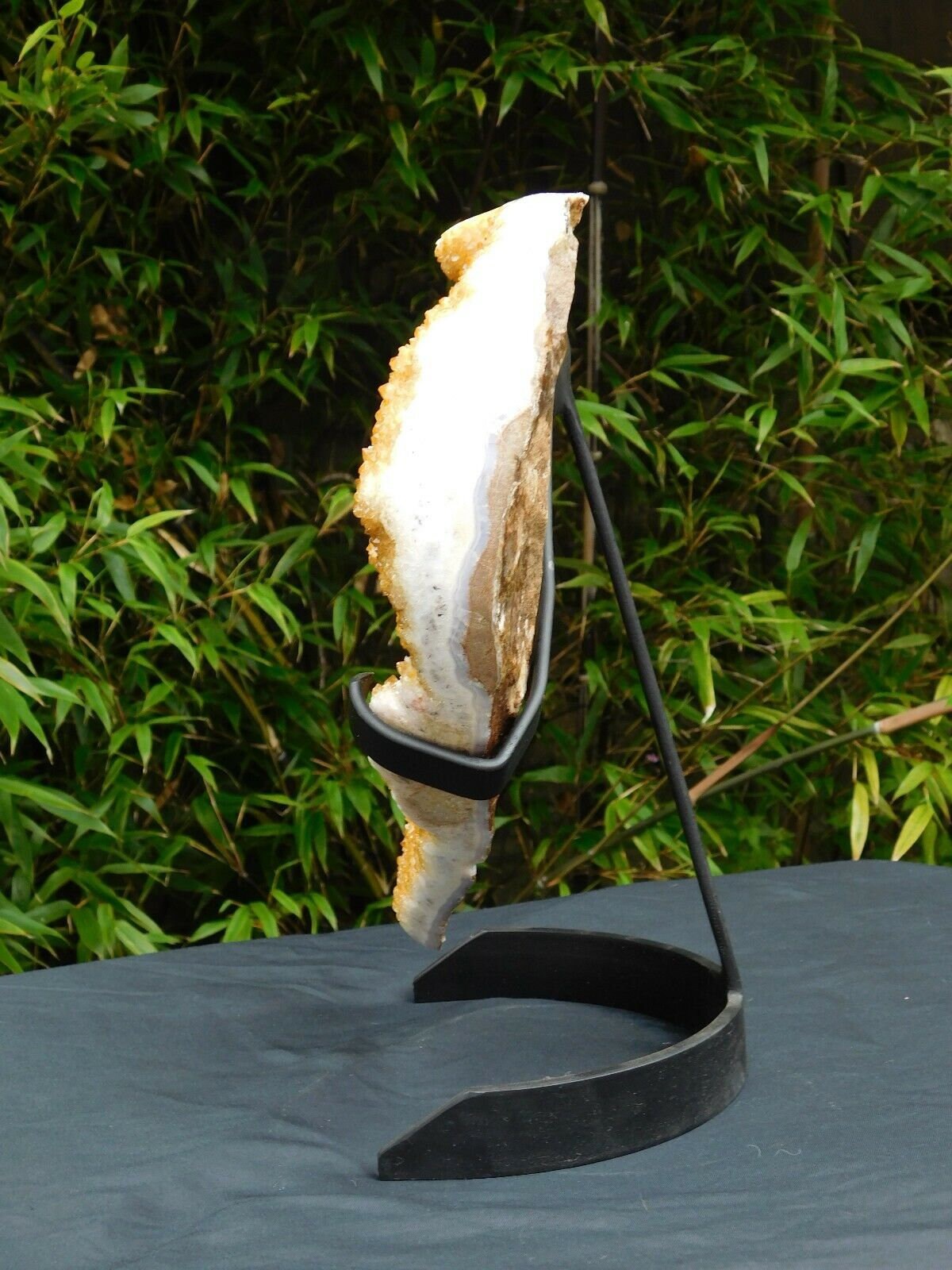 Large Citrine Crystal Heart On Stand
