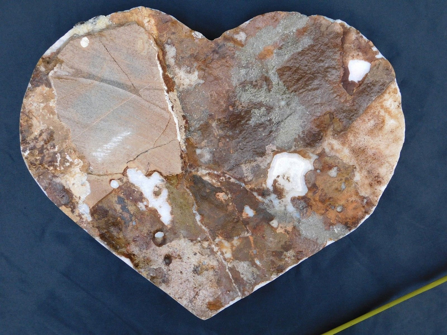 Large Citrine Crystal Heart On Stand