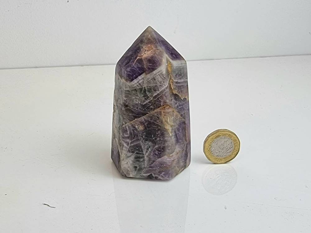 8) Small Amethyst Crystal Prism Tower
