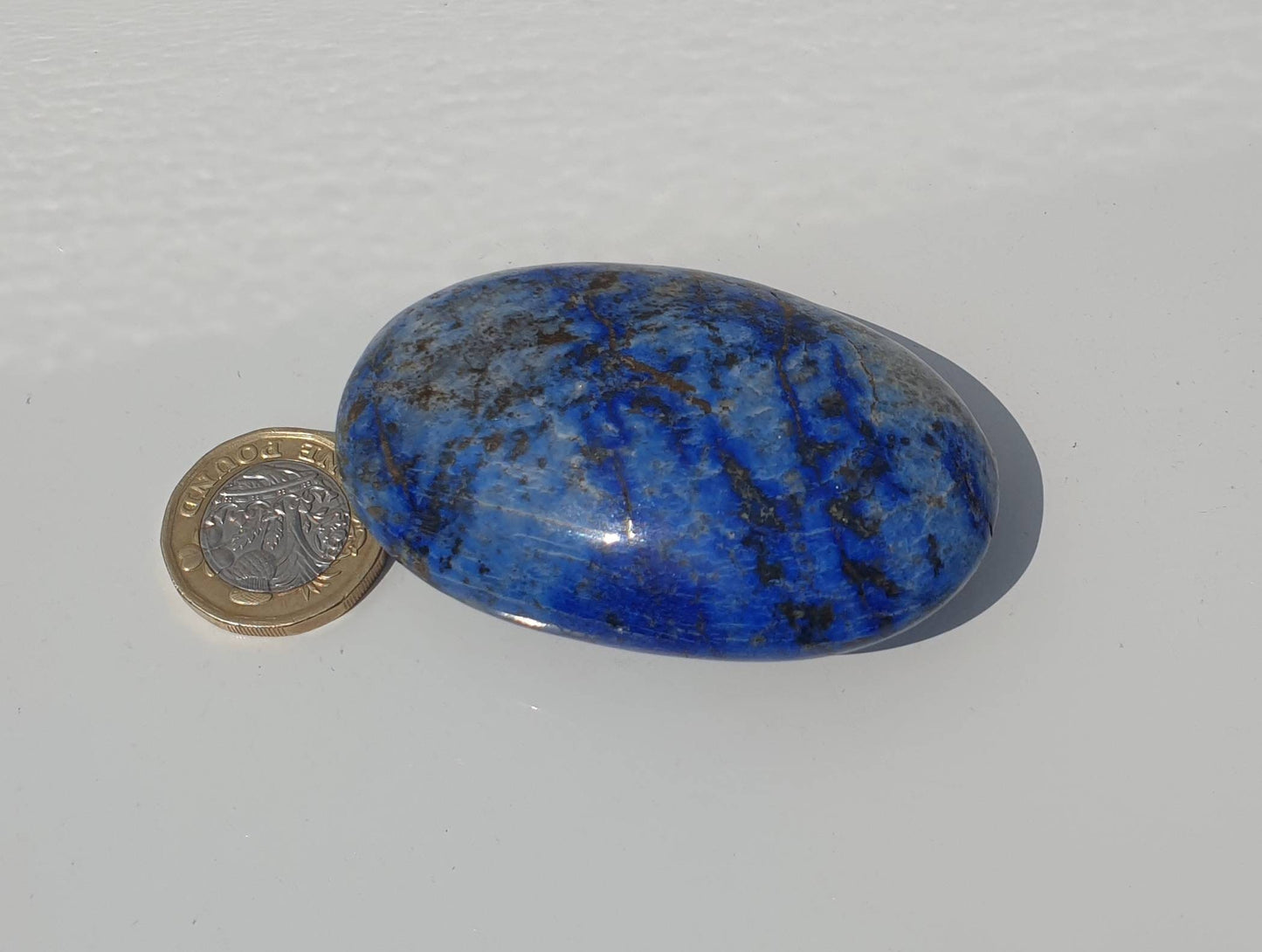 1) Madani lapis lazuli Palmstone Crystal