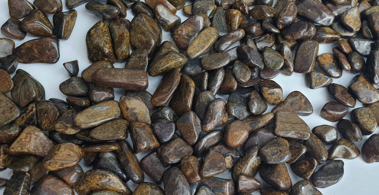 Small Bronzite Crystal Tumblestones 50g bag arts & crafts