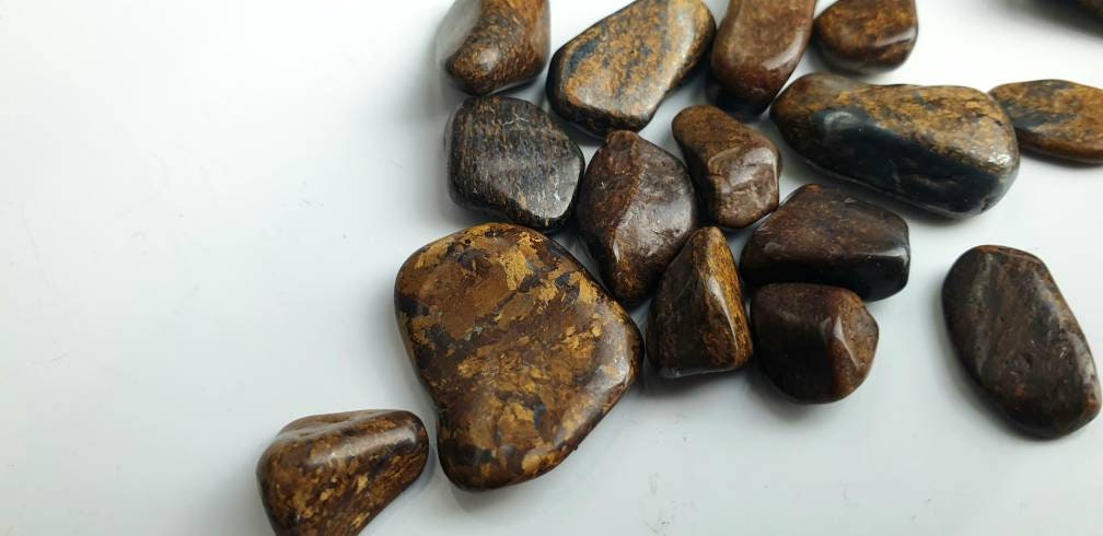 Small Bronzite Crystal Tumblestones 50g bag arts & crafts