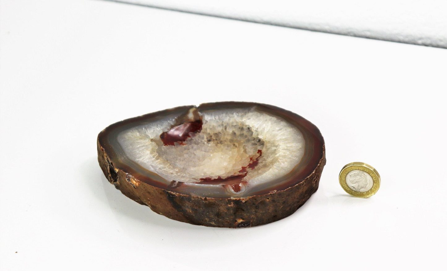 11) Agate Crystal Trinket Pot / Bowl,