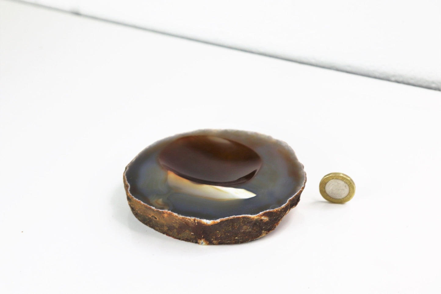 9) Agate Crystal Trinket Pot / Bowl,