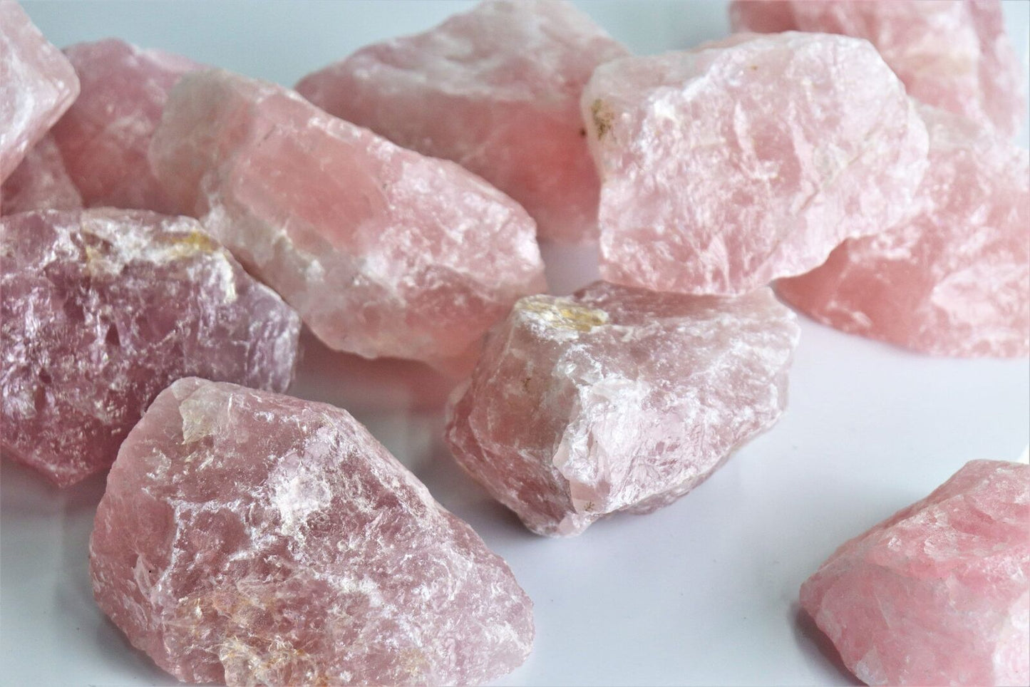 large rough rose quartz crystal
