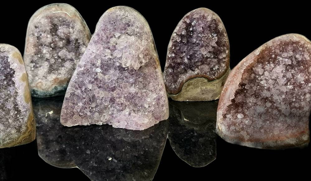 Amethyst Crystal Uruguayan Cutbase