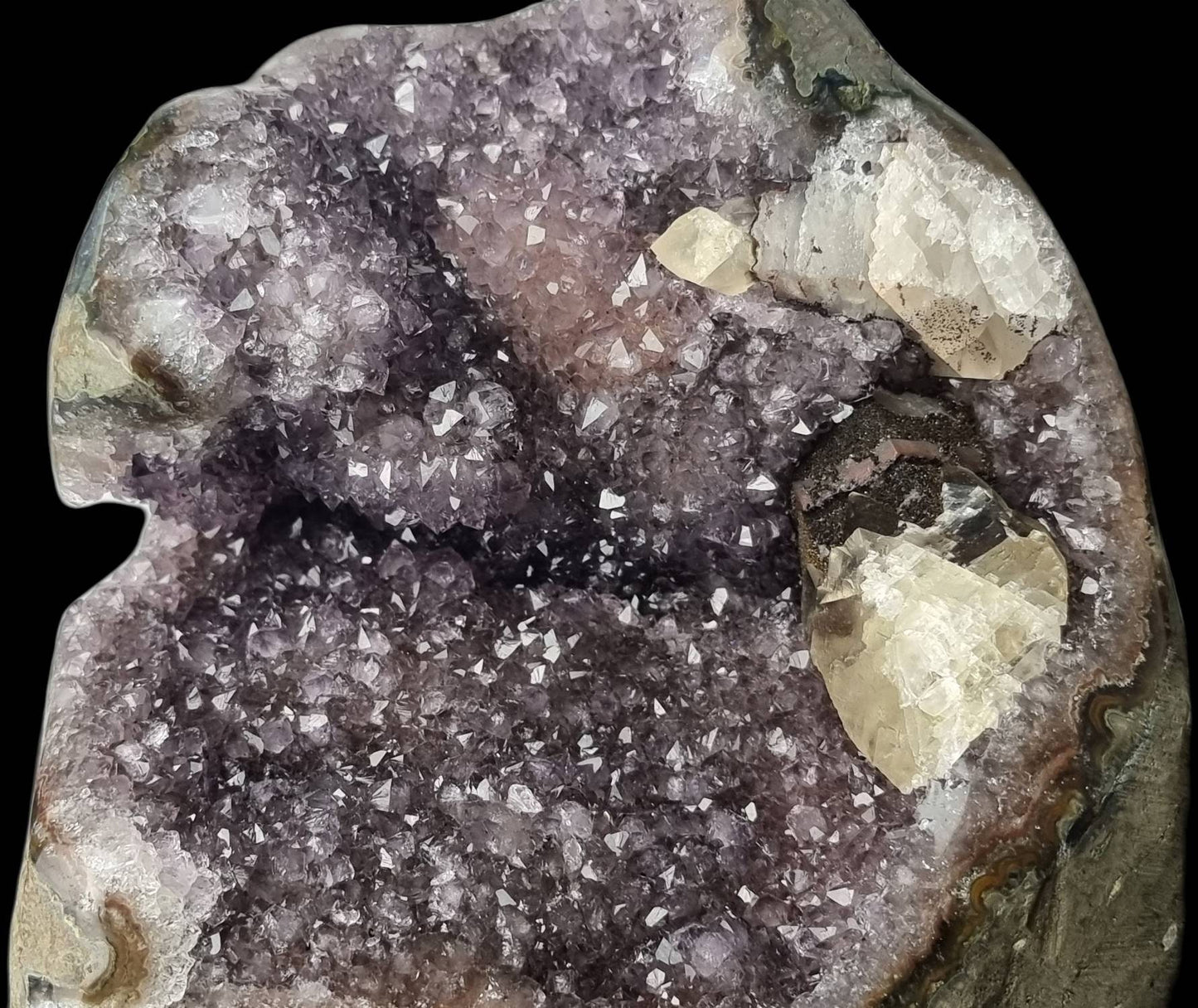 AMU135) Large Amethyst Crystal Freestanding