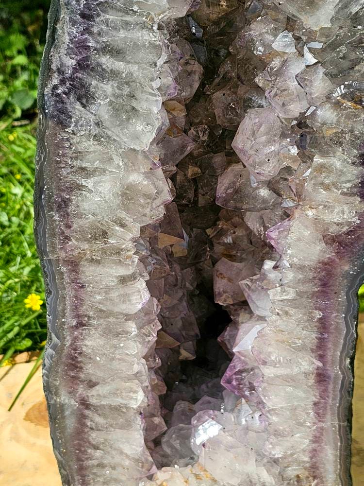 huge crystal geode