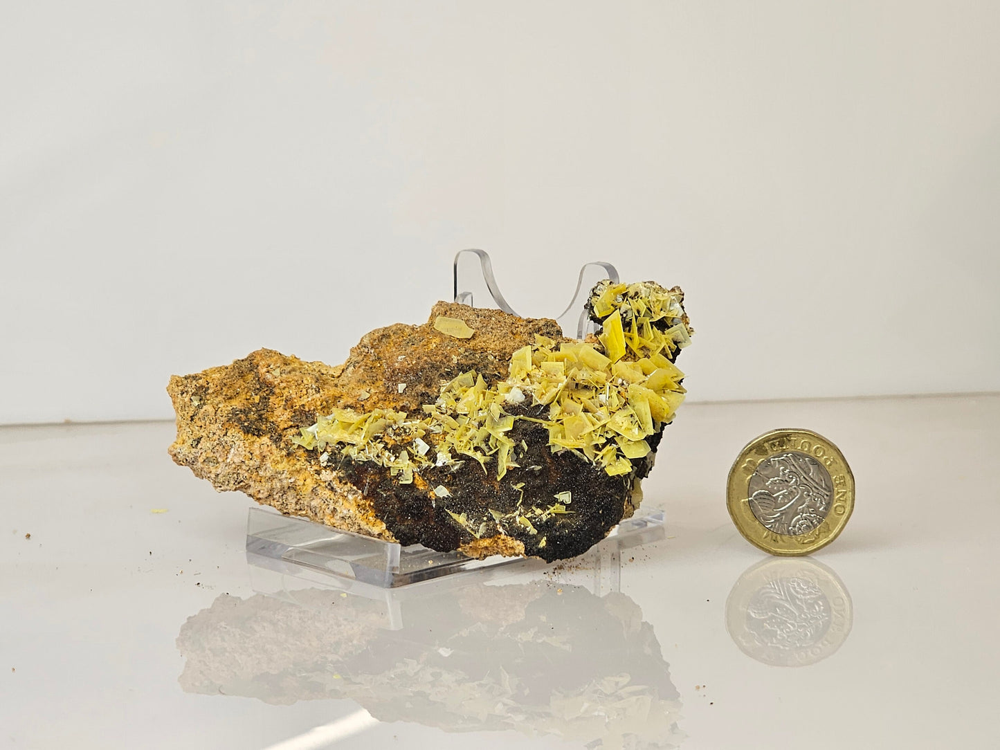 5) Yellow Wulfenite Crystal