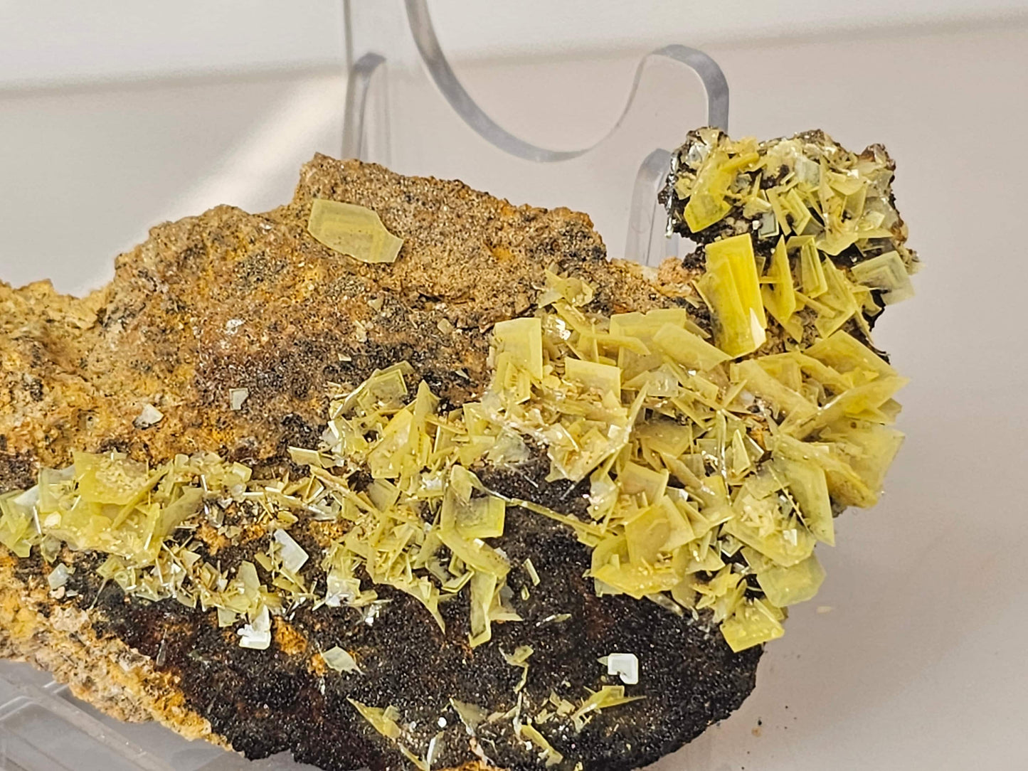 5) Yellow Wulfenite Crystal