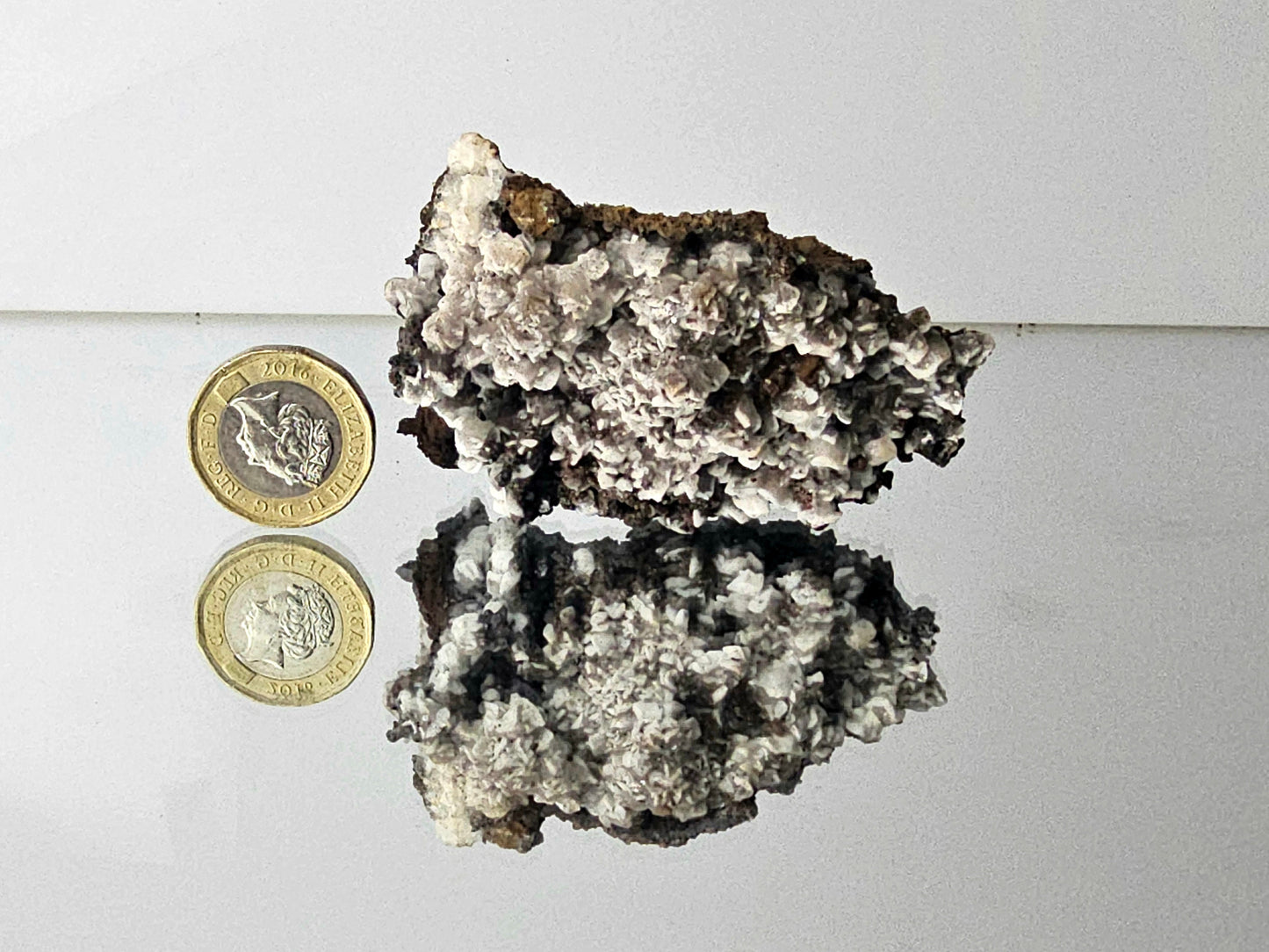 5) Calcite Crystal On Goethite