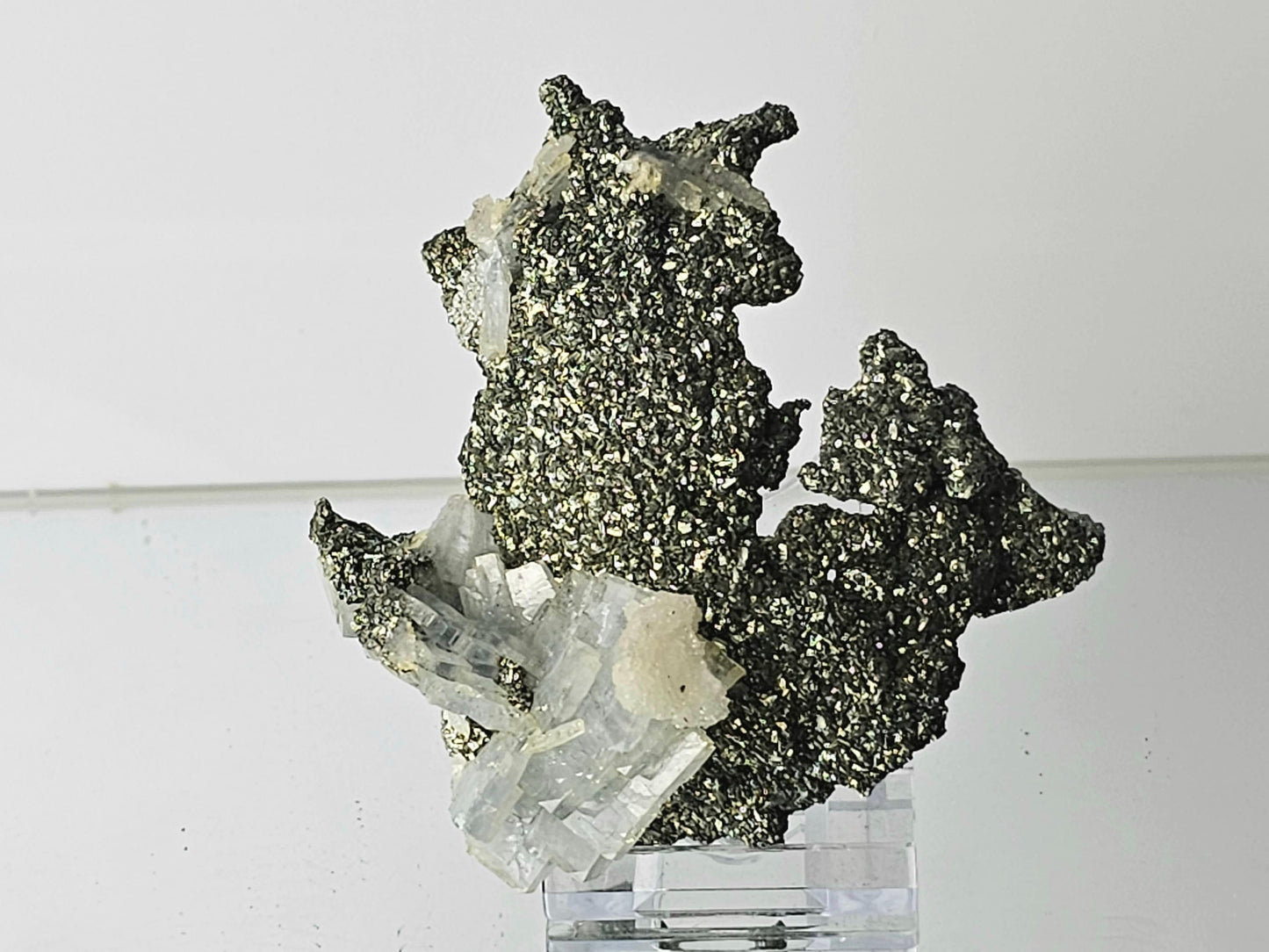5) Blue Baryte Pyrite Crystal