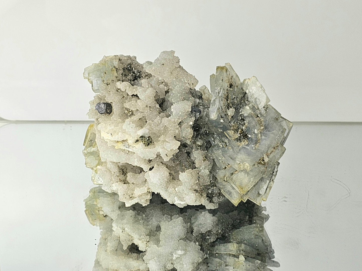 Blue Baryte Pyrite Crystal (#8)