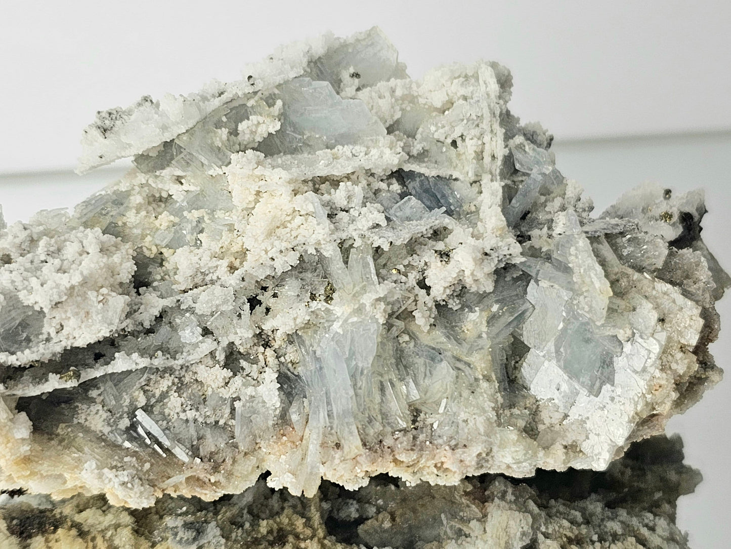 Blue Baryte Pyrite Crystal (#11)