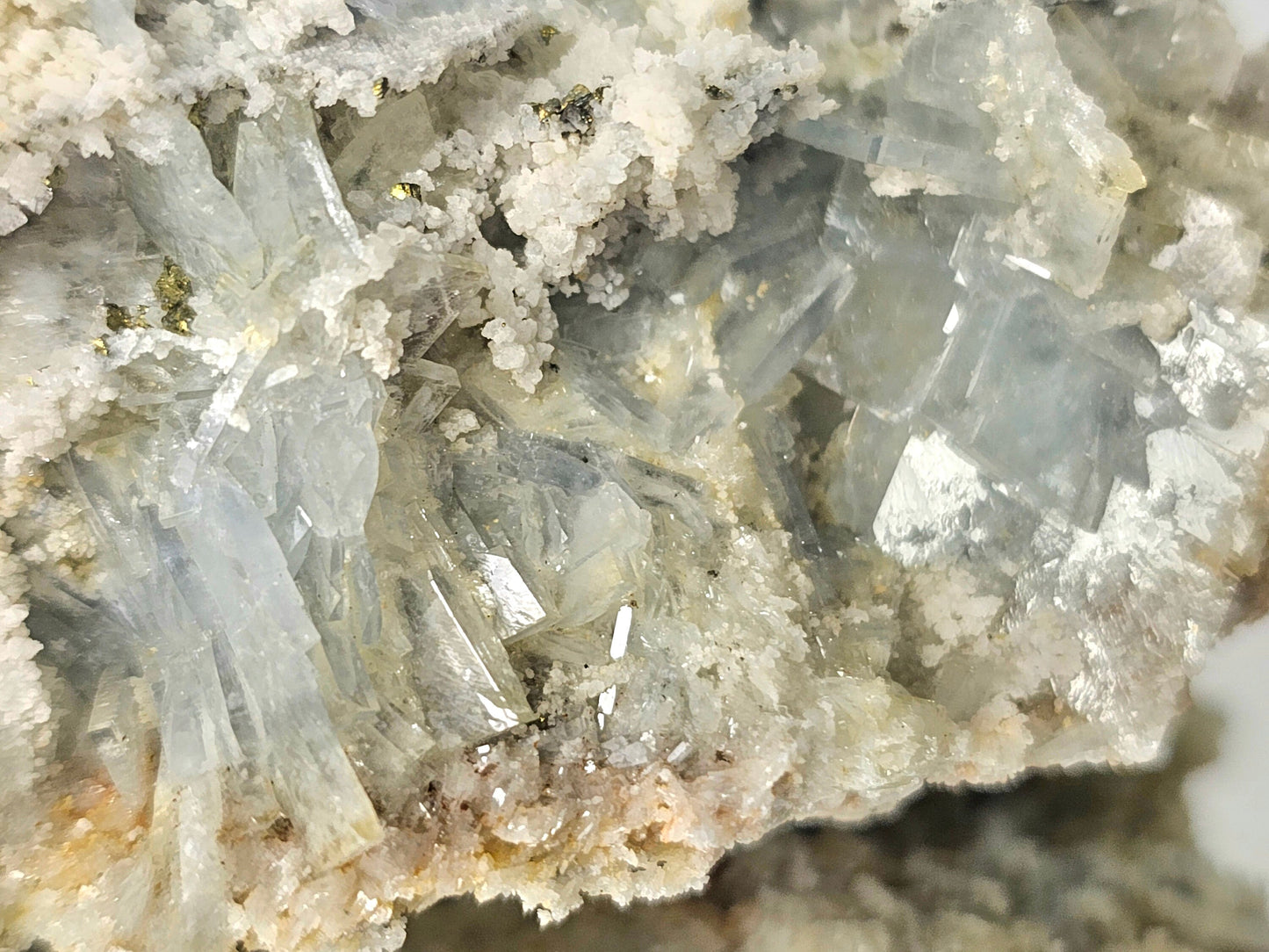 Blue Baryte Pyrite Crystal (#11)